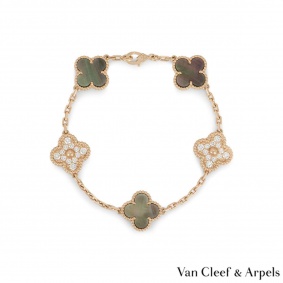 Van Cleef & Arpels Rose Gold Vintage Alhambra Bracelet VCARP2R100 Van Cleef & Arpels Rose Gold Vintage Alhambra Bracelet VCARP2R100
